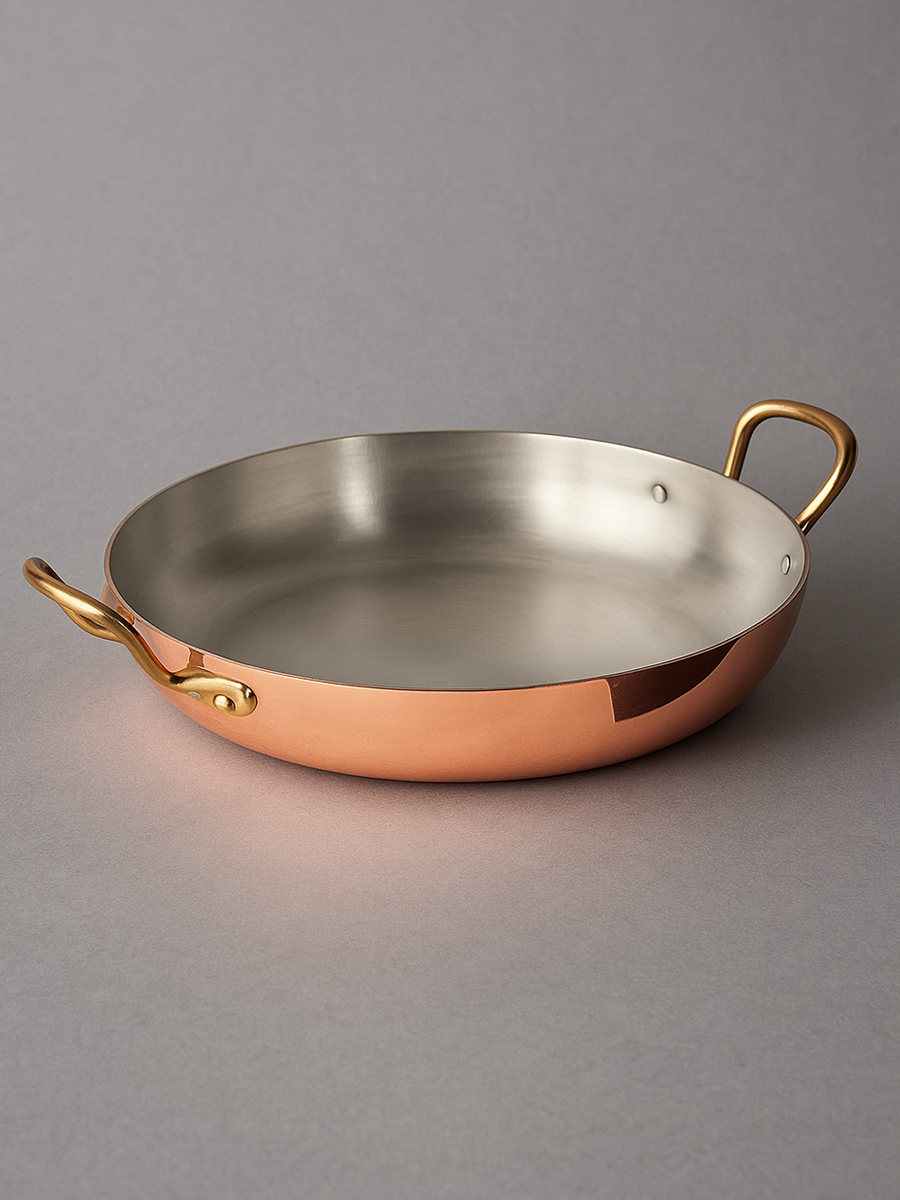 Gibco Сковорода с двумя ручками 23х4,5 см "Купер плюс", медная, полированная с лужением внутри