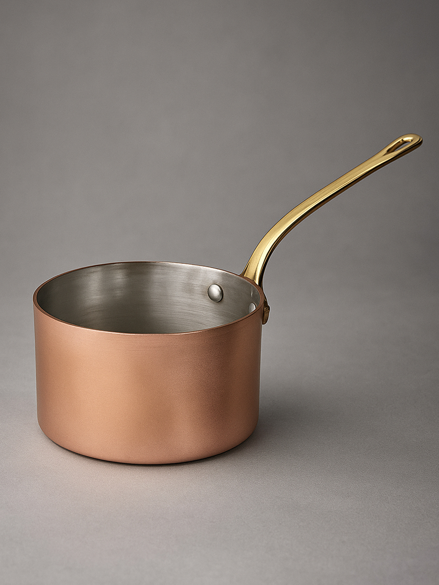 Gibco Сотейник 850 мл "Купер плюс", медный, полированный, с лужением внутри, 12х7,5 см