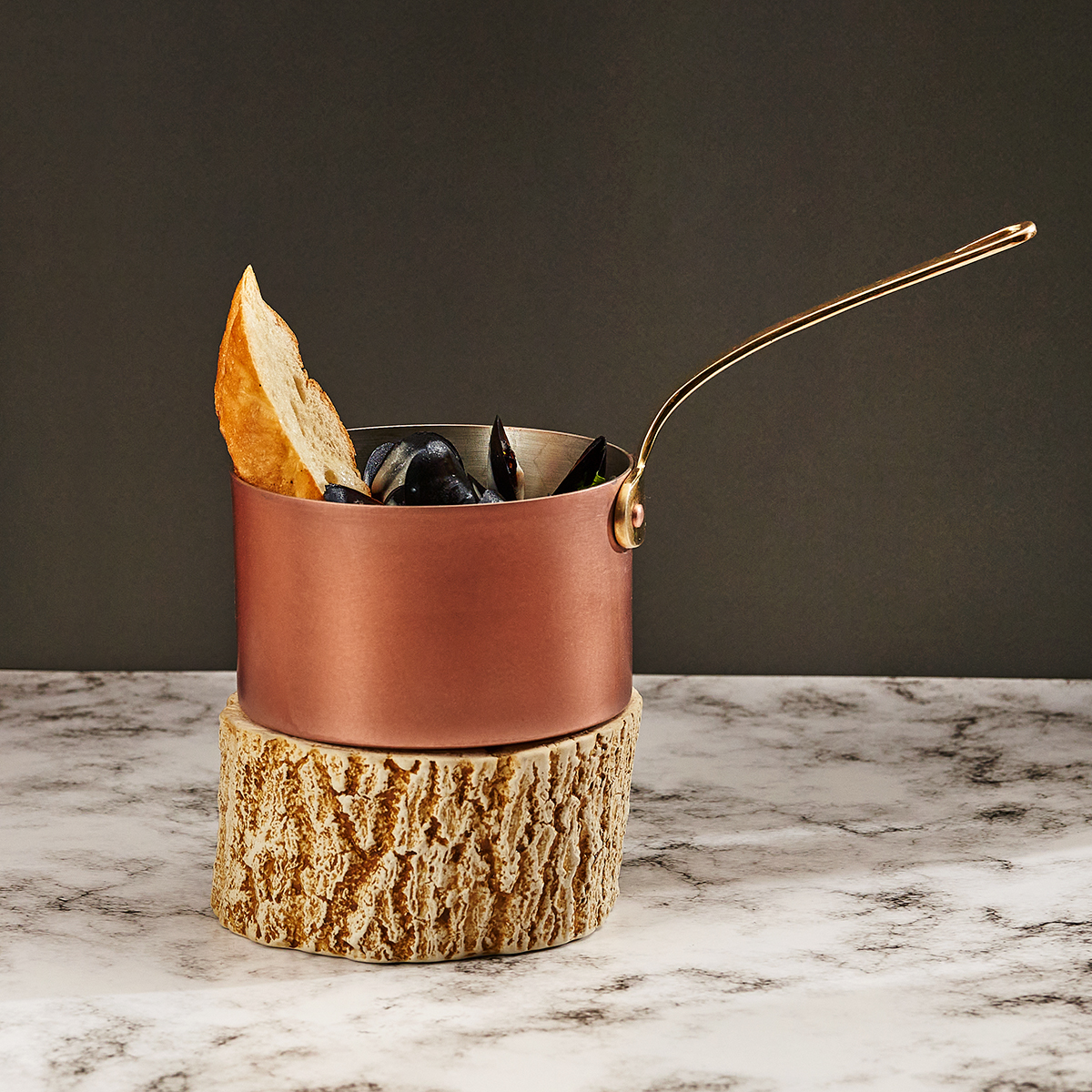 Gibco Сотейник 850 мл "Купер плюс", медный, полированный, с лужением внутри, 12х7,5 см — изображение 4