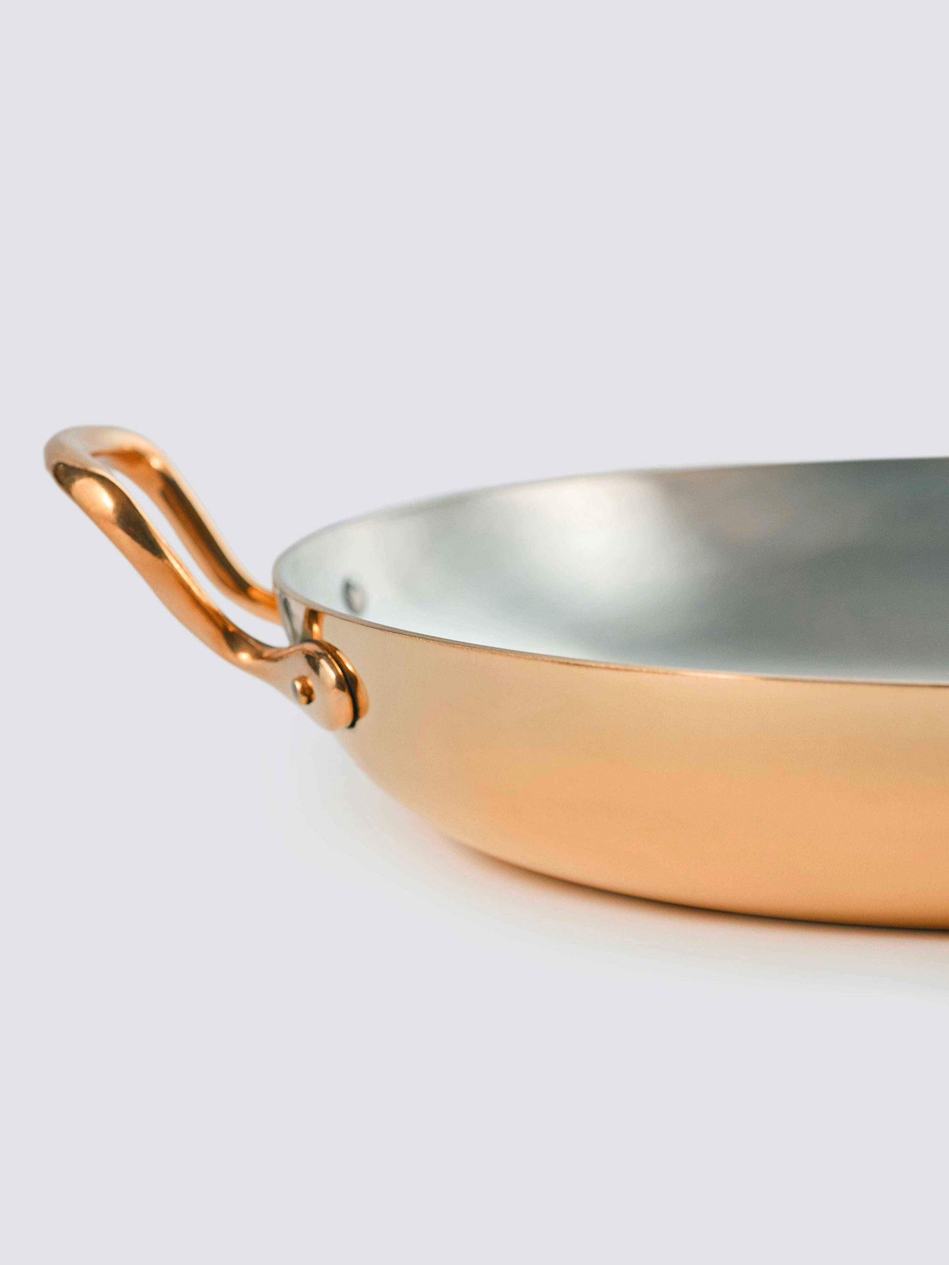 Gibco Сковорода 19х3,5 см с двумя ручками "Брасс Эхо", латунная с лужением внутри, полированная — изображение 2