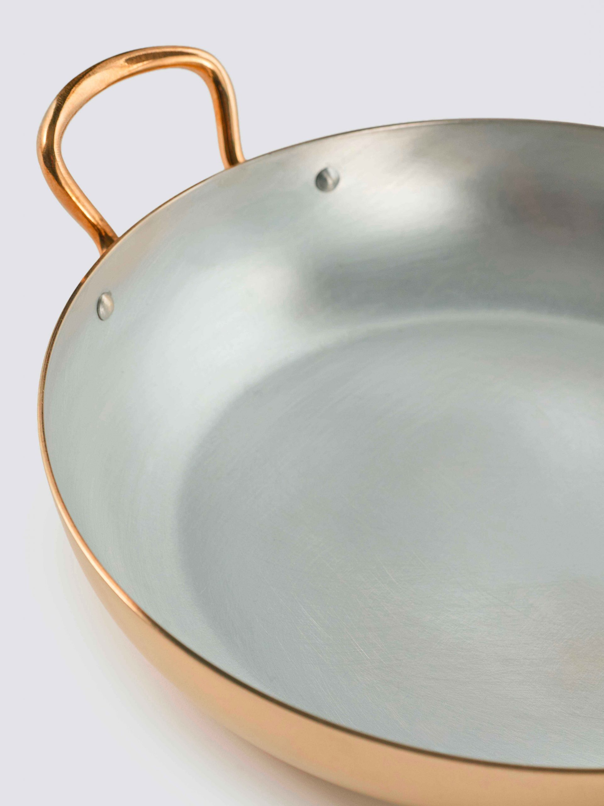Gibco Сковорода 19х3,5 см с двумя ручками "Брасс Эхо", латунная с лужением внутри, полированная — изображение 3