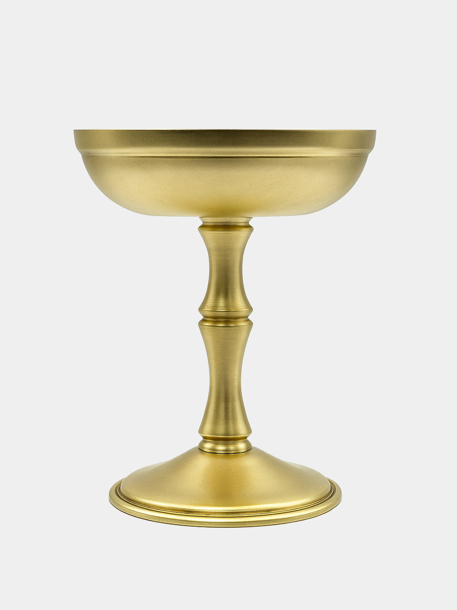 Gibco Кубок для подачи "Брасс" латунный, матовый, 11х13см