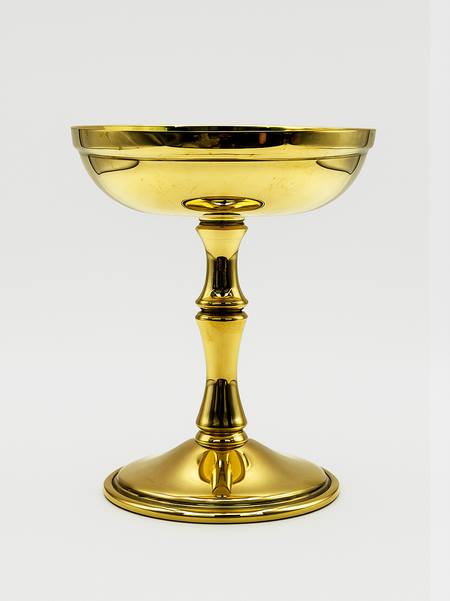 Gibco Кубок для подачи "Брасс Плюс" латунный, полированный, 11х13см