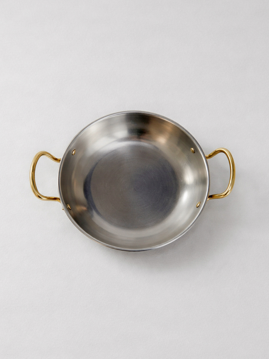 Gibco Сковорода 14х3,5 см с двумя ручками "Бином", алюминиевая с нержавеющей сталью — изображение 2