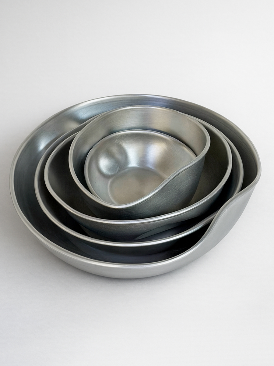 Gibco Тарелка глубокая 20 см "Арго Флекс", алюминиевая, мятая с кантом, 1000 мл — изображение 2