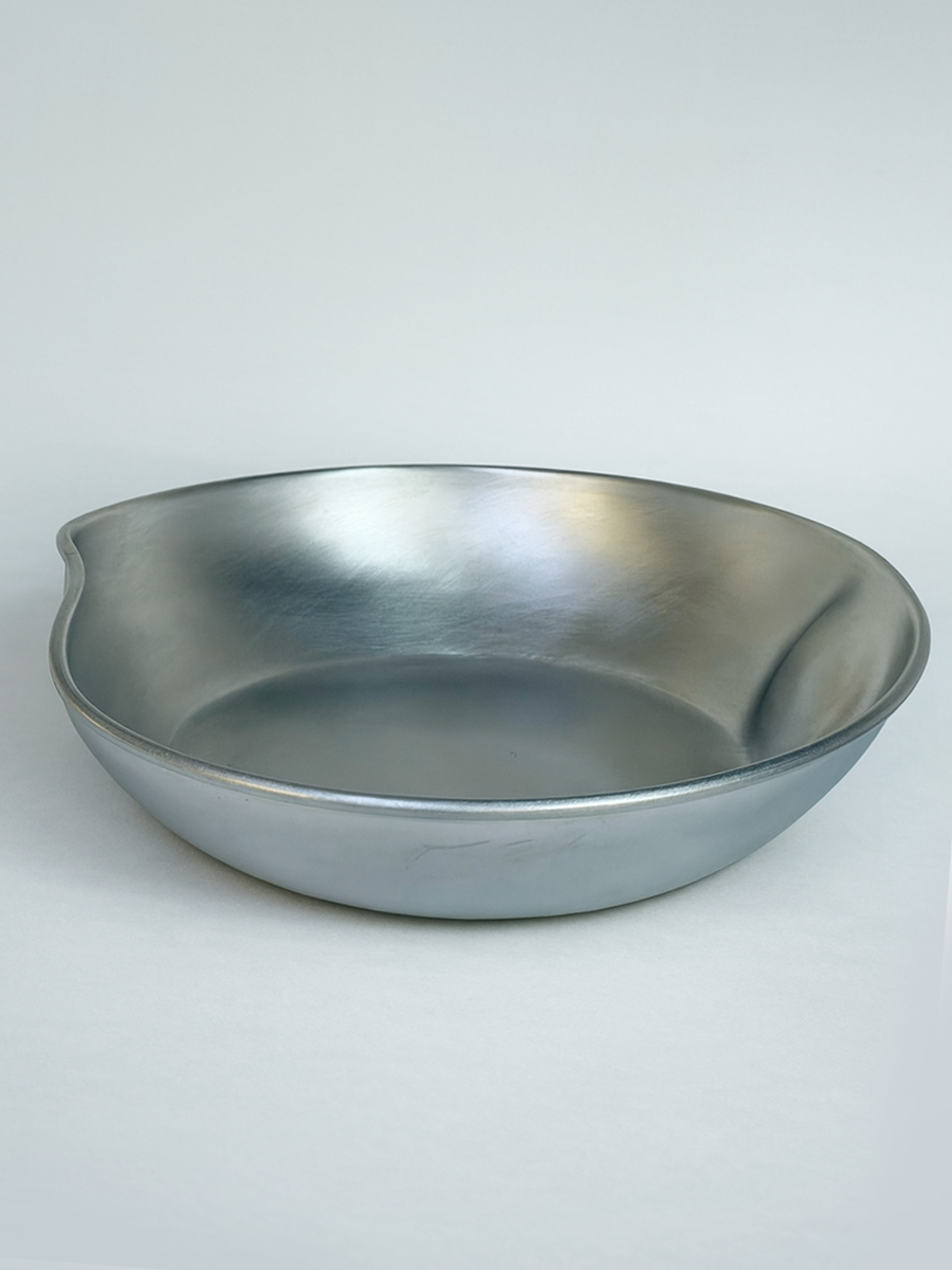 Gibco Тарелка полуглубокая 24 см "Арго Флекс", алюминиевая, мятая с кантом, 1300 мл